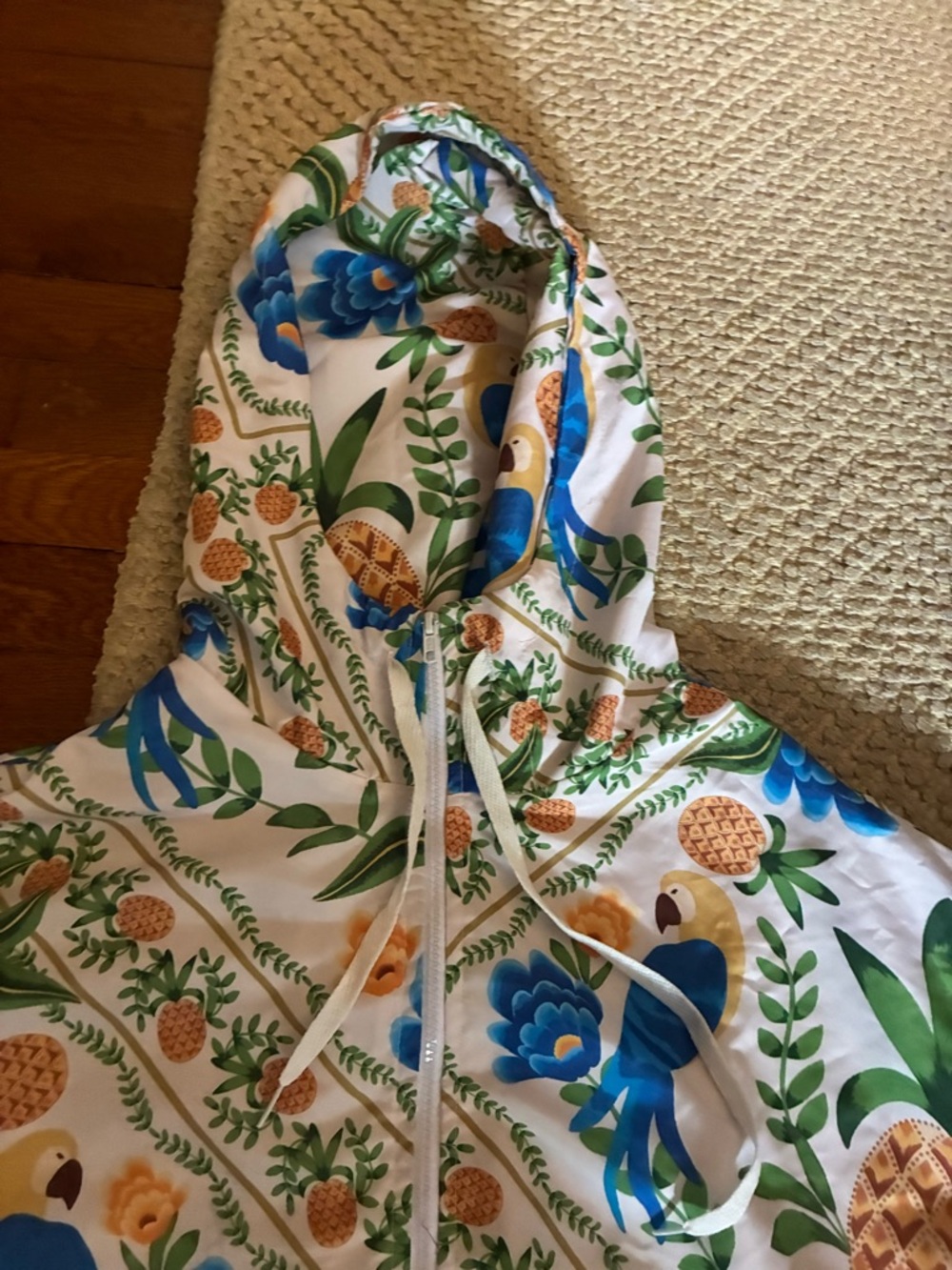 Brazilian Zip up windbreaker farm Rio dupe - Picture 3 of 4